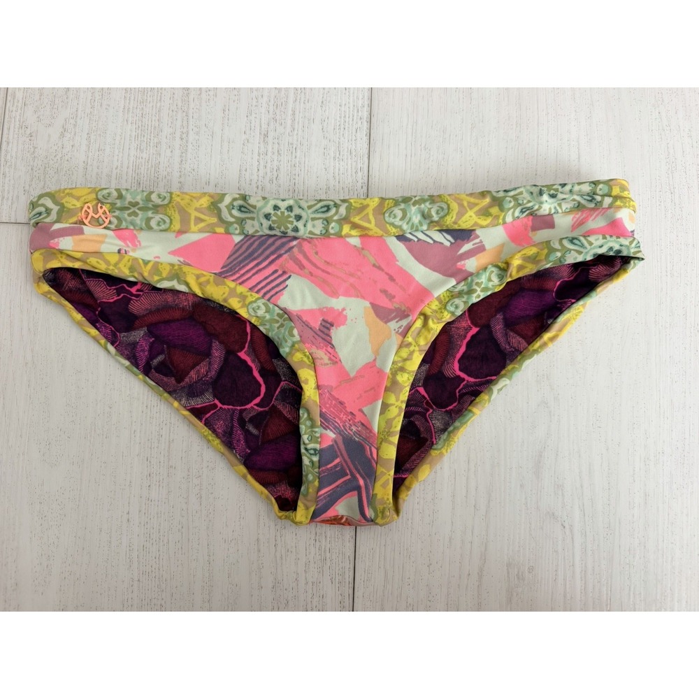 Maaji Reversible Bikini Bottom Sz S - Colorful / Tropical / Floral